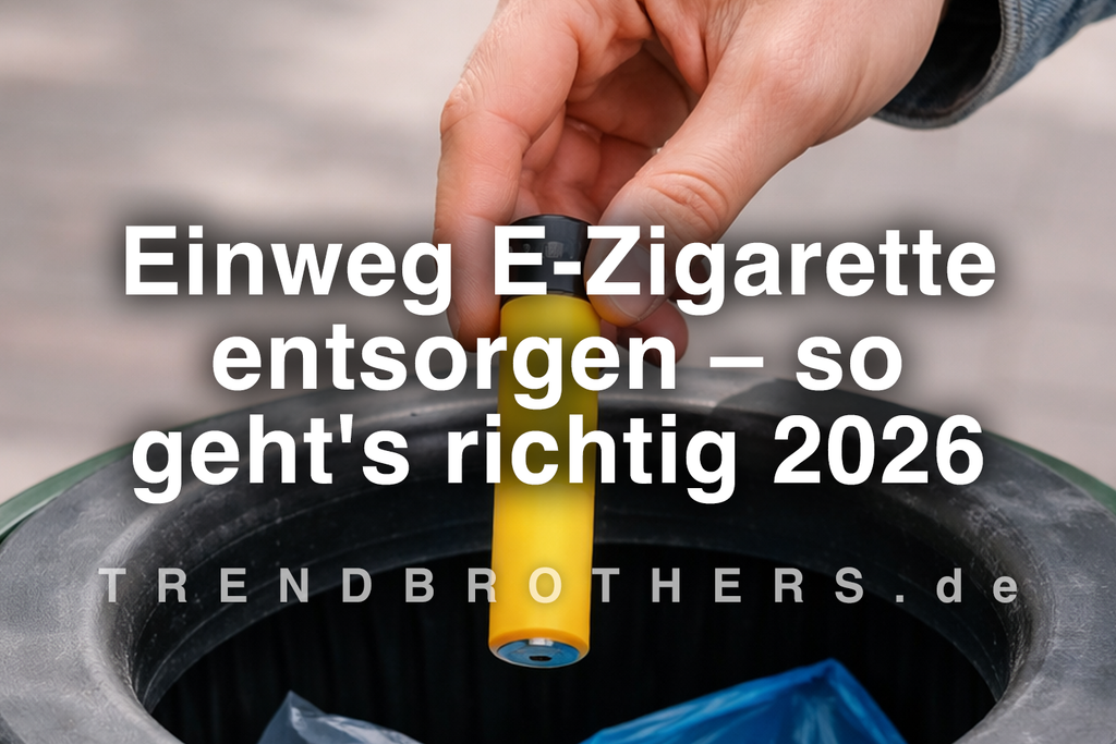 Einweg E-Zigarette entsorgen – so geht's richtig 2026