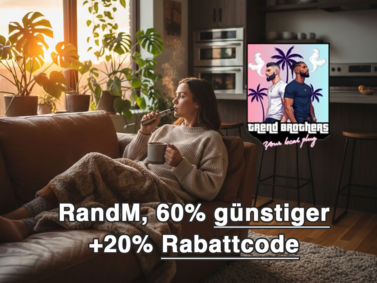 RandM Vape 60% gnstiger + Rabattcode (20%) Trend brothers RandM Vape 60% gnstiger + Rabattcode (20%) Trend brothers