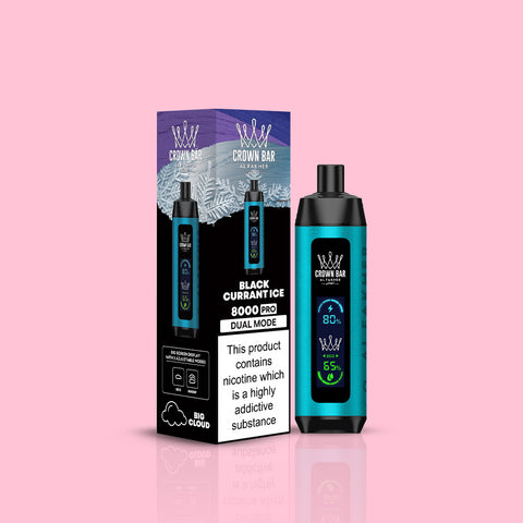 Al Fakher 8000 Crown Bar – Black Currant Ice | Dual Mode Einweg Vape kaufen