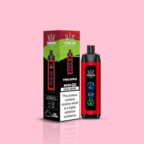 Al Fakher 8000 Crown Bar – Two Apple | Dual Mode Einweg Vape kaufen