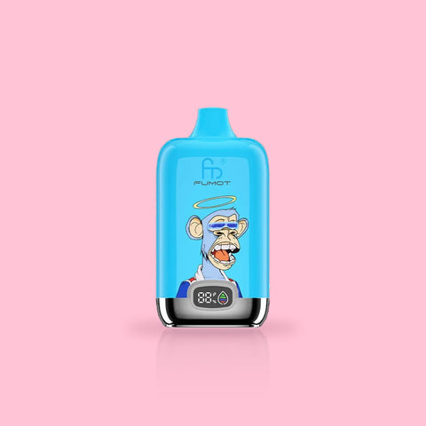 RandM Tornado 12000 (Fumot) Blue Razz Gummy Bear Einweg-Vape mit blauem Himbeer-Fruchtgummi-Aroma, 12.000 Züge, 20 ml, 20 mg/ml