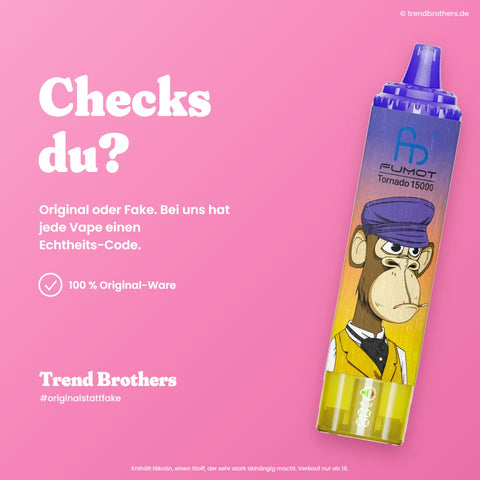 RandM Tornado 15000 Mango on Ice – Checks du? 100 % Original-Ware mit Echtheits-Code bei Trend Brothers